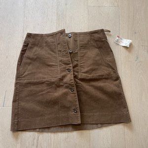 Uniqlo Corduroy Button Down Mini Skirt with Pockets Size S/6